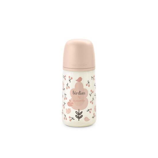 Suavinex Biberon Tétine Sxpro M Birdies Rose 270 ml Suavinex Biberon Tétine Sxpro M Birdies Rose 270 ml
