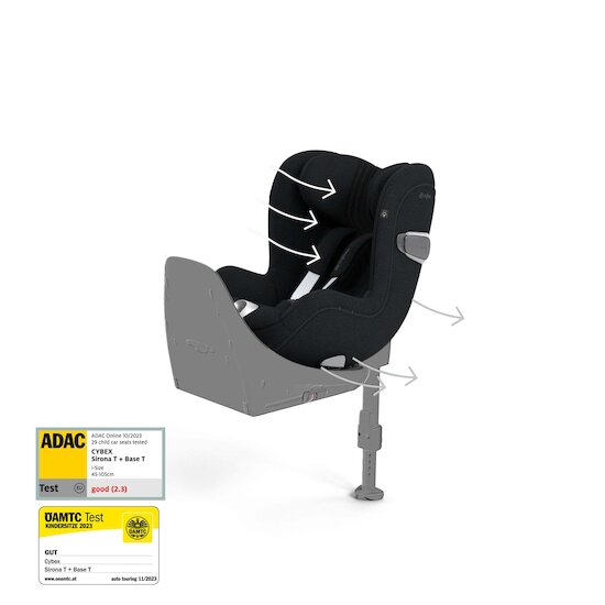 Cybex Siège Auto Sirona T i-Size Tissu Plus Sepia Black  Cybex Siège Auto Sirona T i-Size Tissu Plus Sepia Black