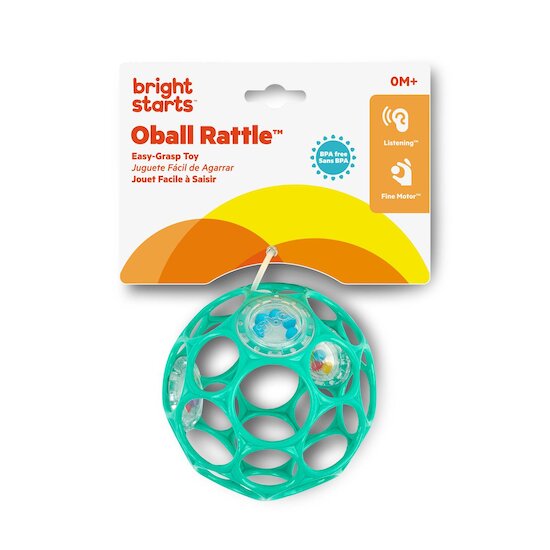 Oball Hochet balle sensorielle Sarcelle  Oball Hochet balle sensorielle Sarcelle