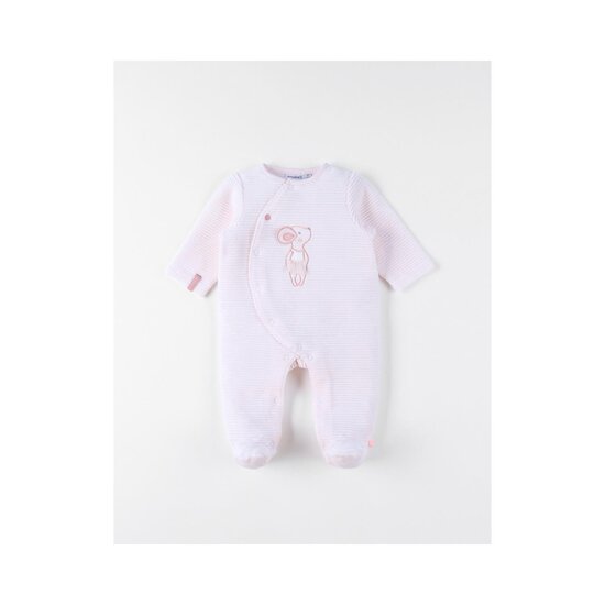 Noukie's Pyjama bébé en velours Pinky mouse Rose  Noukie's Pyjama bébé en velours Pinky mouse Rose
