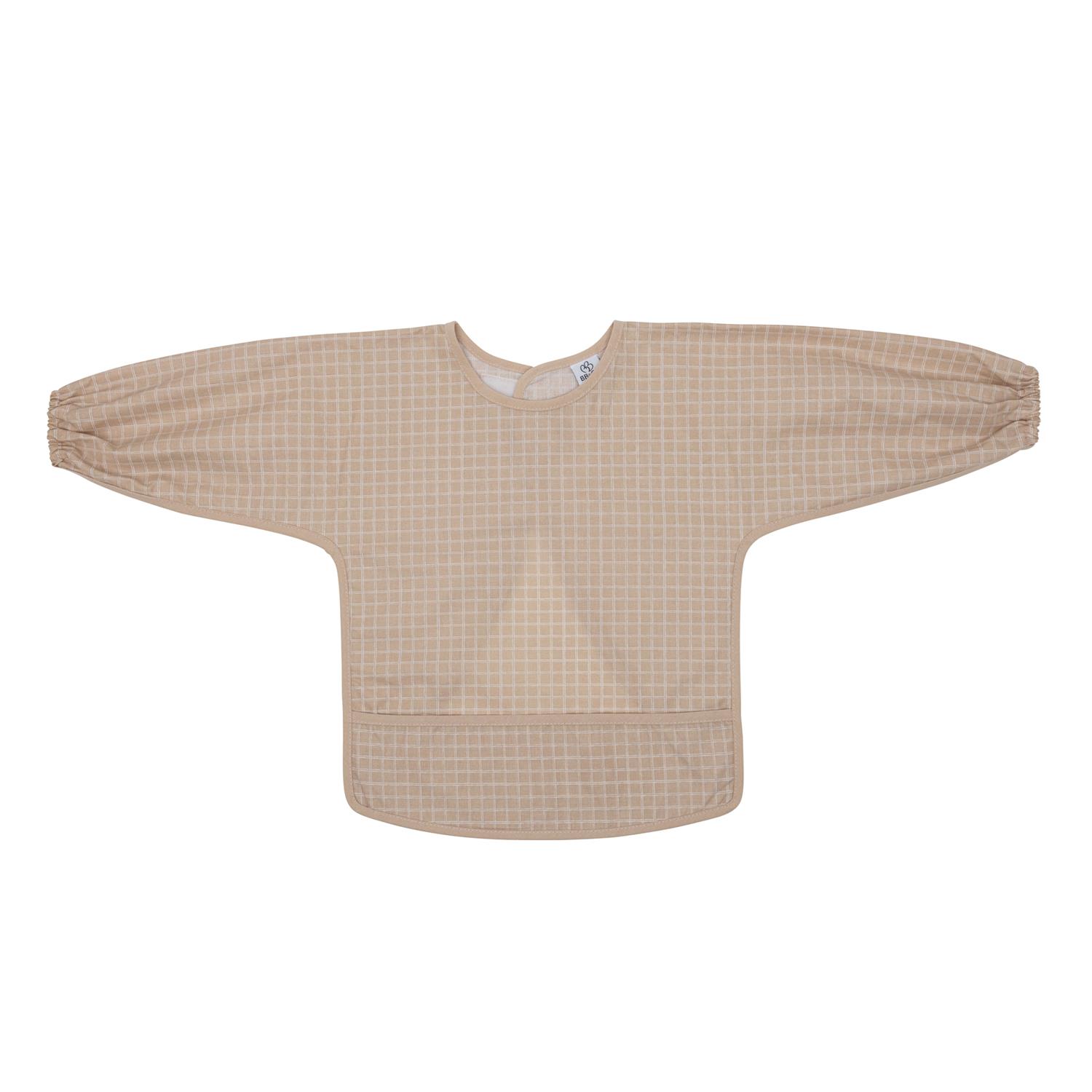 BB & Co - Bavoir-tablier coton enduit carreaux ROSE BB&Co