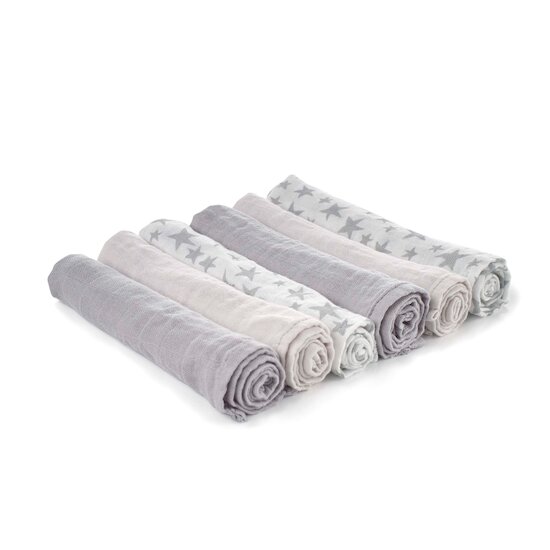 Jané 6 Langes en mousseline Star 35x35 cm