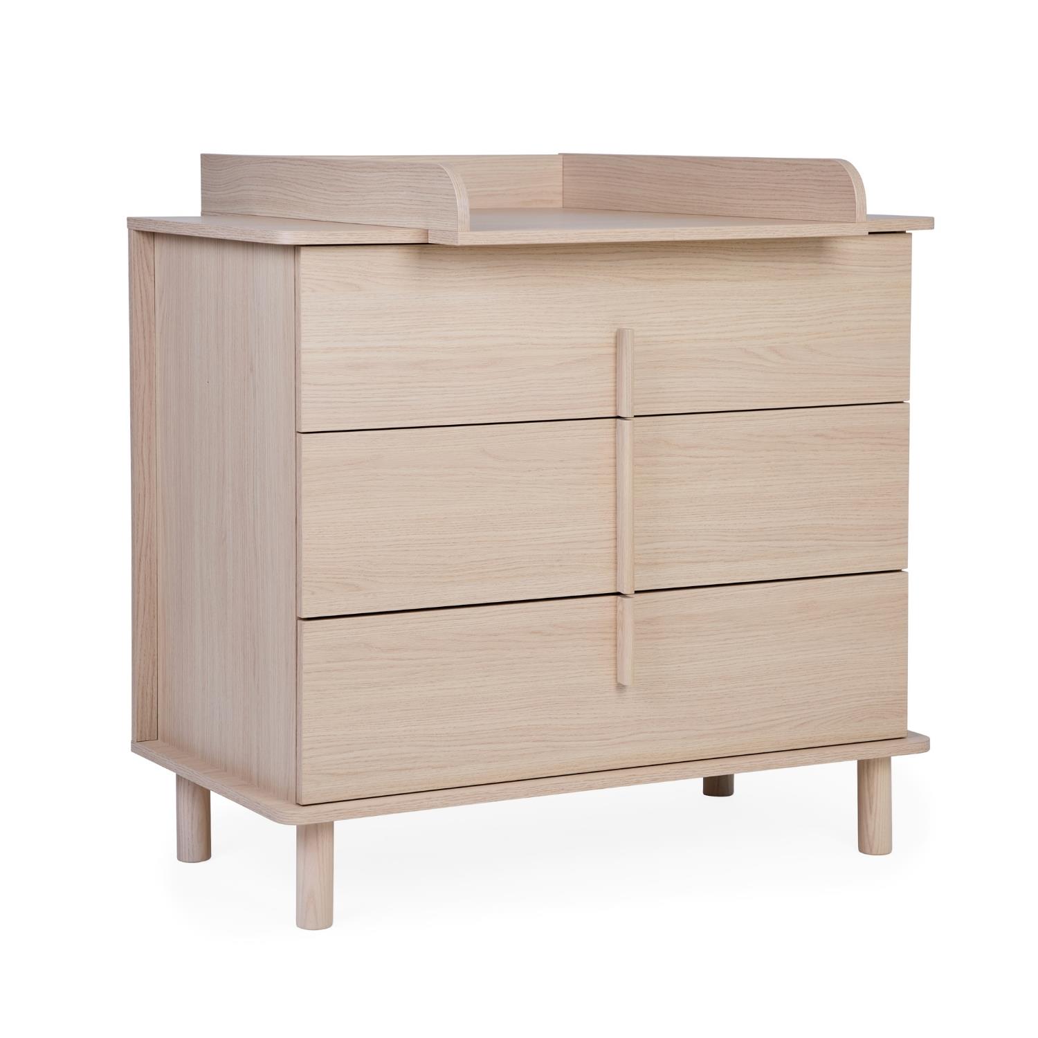 Childhome - Commode 3 tirroirs + Plan à Langer Nordica Naturel BEIGE Childhome