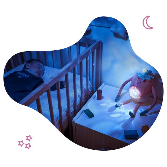 Badabulle Veilleuse peluche Barnabe Rose  Badabulle Veilleuse peluche Barnabe Rose