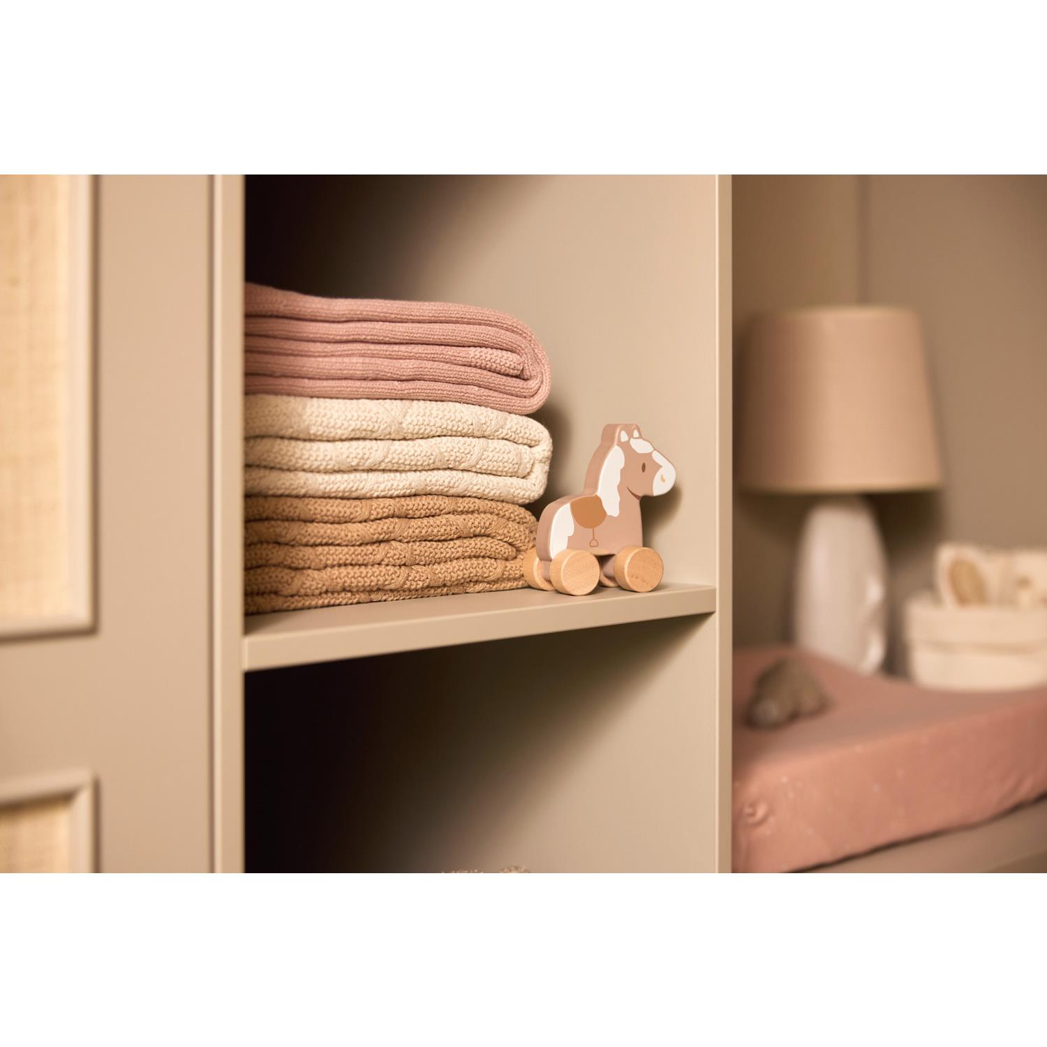 Jollein - Couverture Berceau Cosy Knit Velvet ROSE Jollein