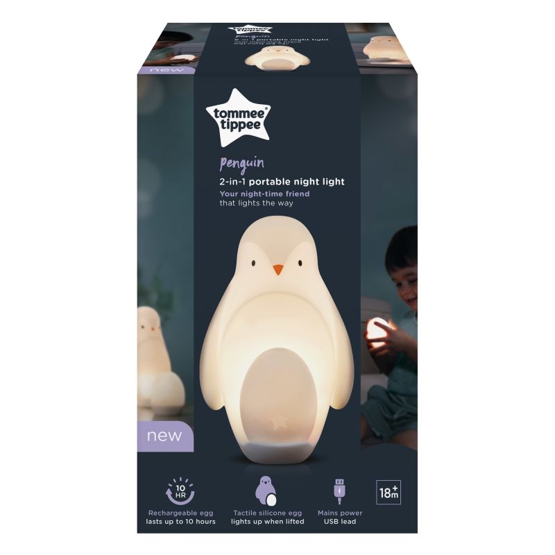 TOMMEE TIPPEE Veilleuse Pingouin 2-en-1, œuf lumineux nomade, luminosité  réglable, USB - Cdiscount Puériculture & Eveil bébé
