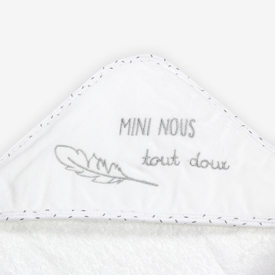 Trois Kilos Sept Set de Bain Mini Nous Blanc 70x70 cm Trois Kilos Sept Set de Bain Mini Nous Blanc 70x70 cm