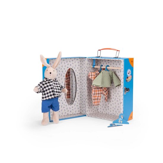 Moulin Roty Valise La petite armoire Sylvain La Grande Famille Multicolore  Moulin Roty Valise La petite armoire Sylvain La Grande Famille Multicolore