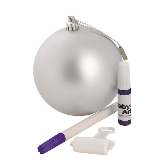 Baby Art Ma boule de Noël Argent  Baby Art Ma boule de Noël Argent