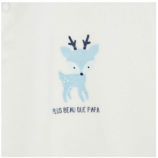 P’tit bisou Pyjama Petit Cocon Blanc  P’tit bisou Pyjama Petit Cocon Blanc
