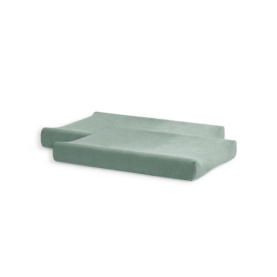 Jollein Lot de 2 housses matelas à langer Éponge Ash Green 50x70 cm Jollein Lot de 2 housses matelas à langer Éponge Ash Green 50x70 cm