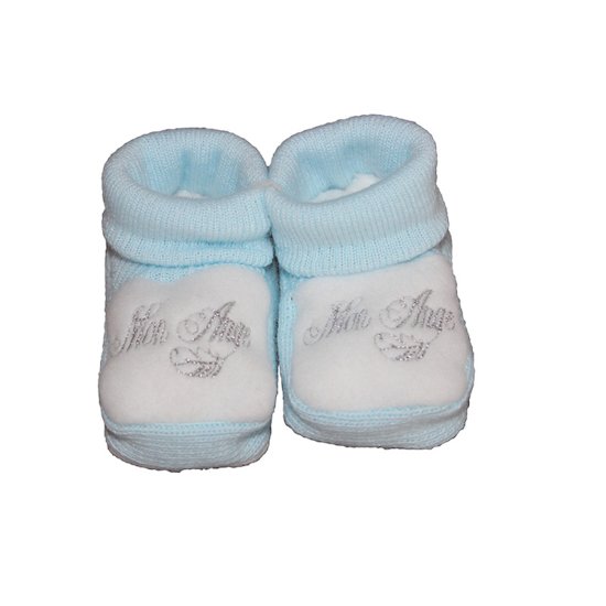 Les Chatounets Chaussons Mon ange Bleu 0-6 mois