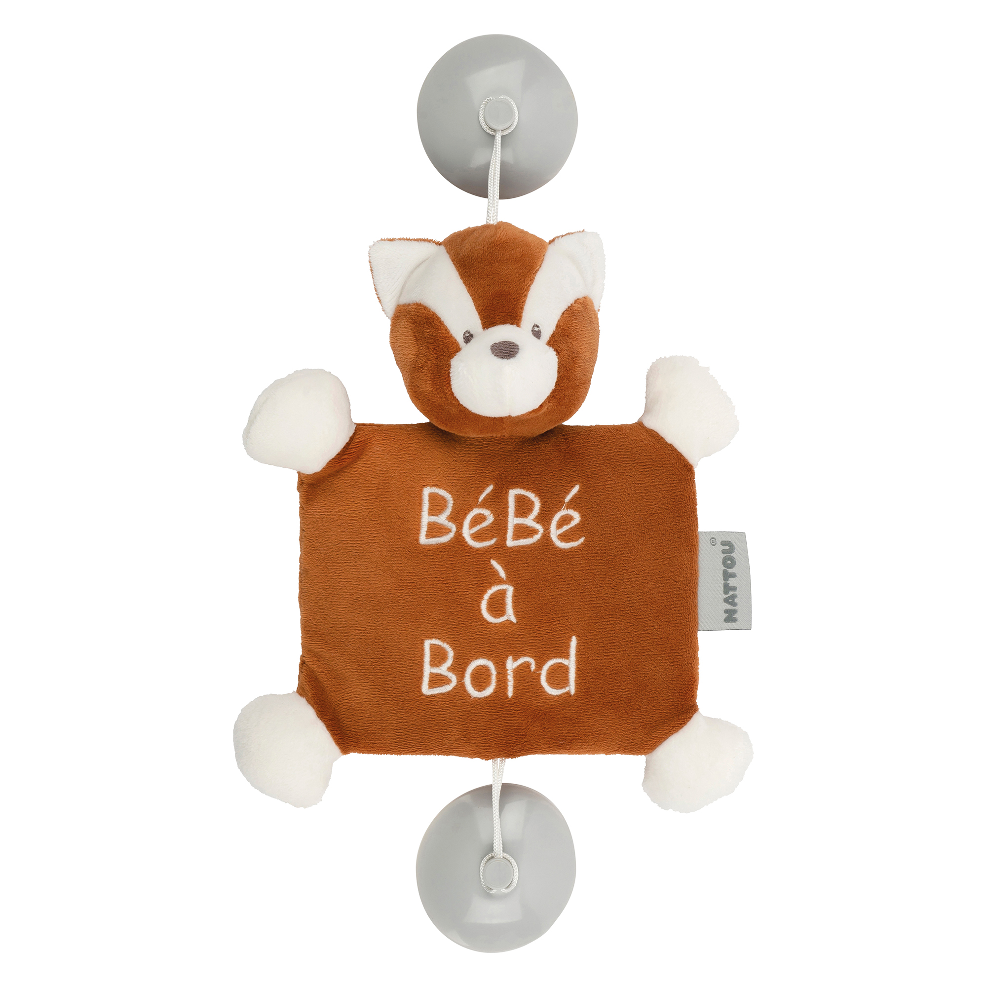 Bébé à Bord Boris panda roux Boris et Jungo MULTICOLORE Nattou