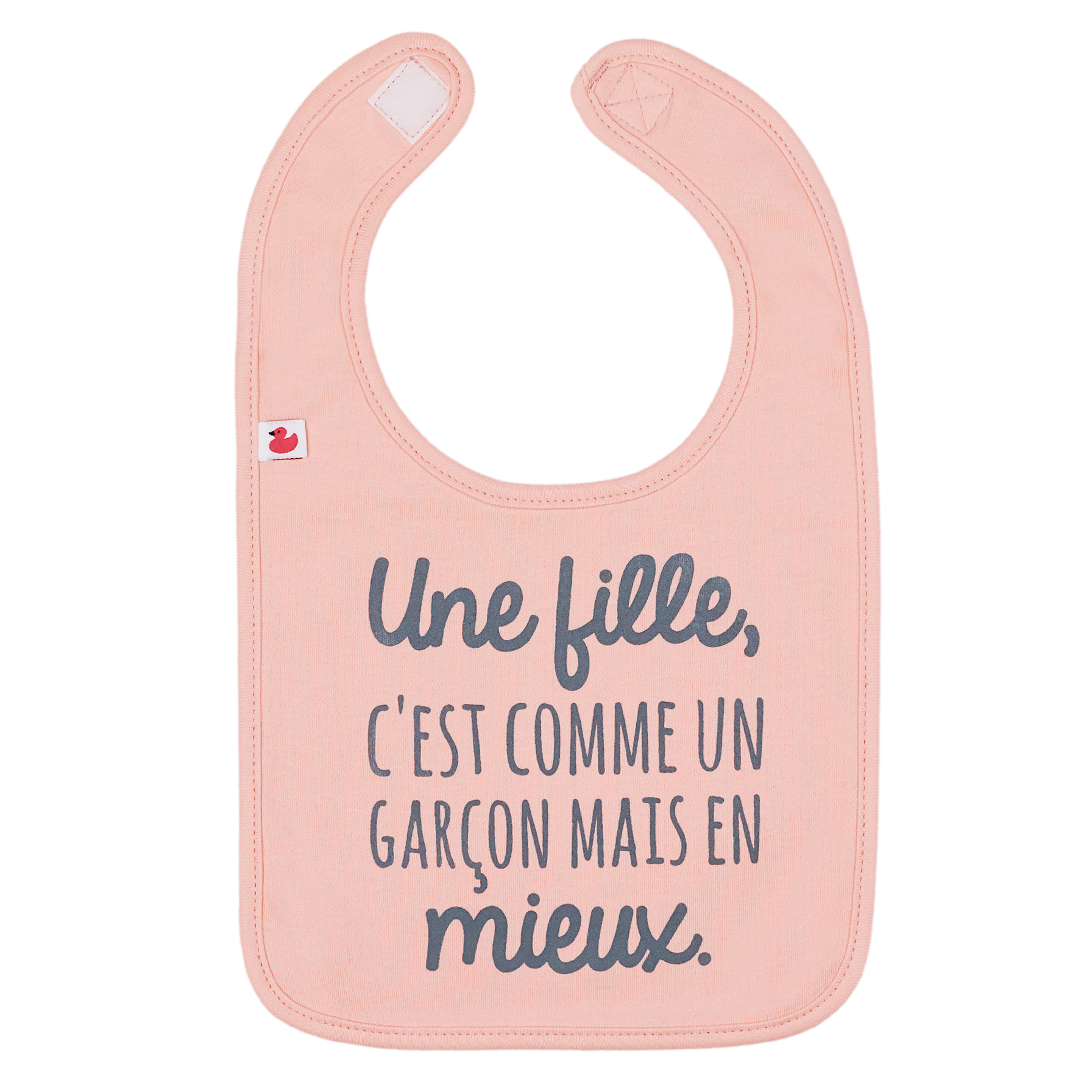 Bavoir Une fille, c’est comme un garçon...” ORANGE BB&Co