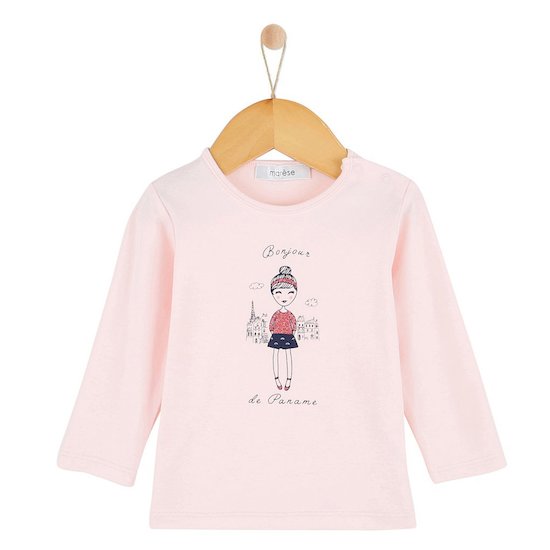 Marèse T-shirt Rose pour le Thé Rose 36 mois