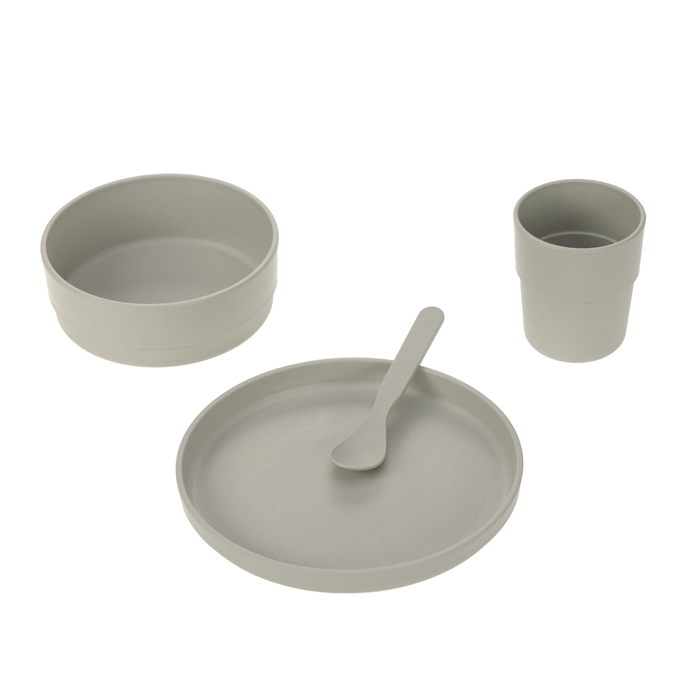 Lässig - Coffret repas PP/Cellulose Uni GRIS Lässig