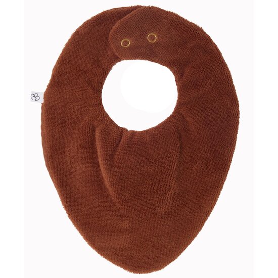 BB&Co Bavoir-bandana réversible bambou gaze de coton Toffee  BB&Co Bavoir-bandana réversible bambou gaze de coton Toffee