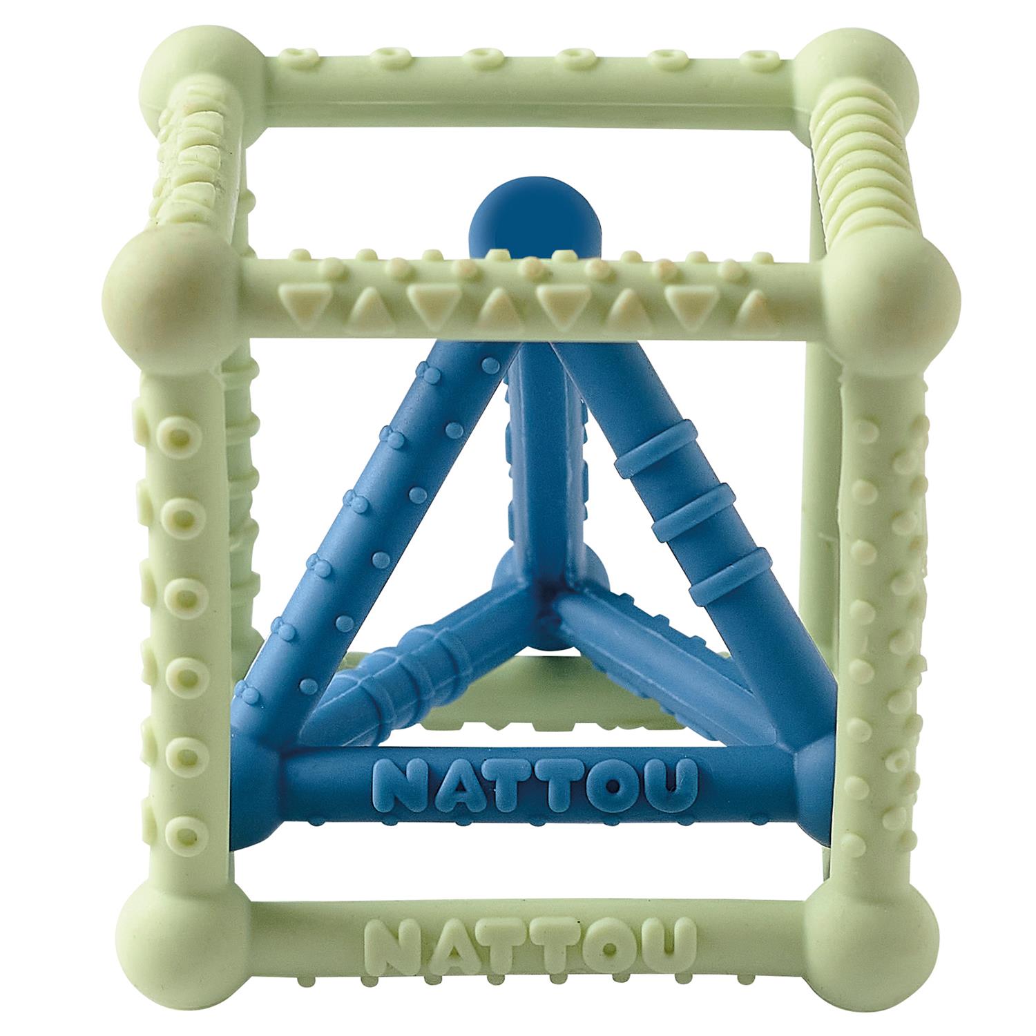 Nattou - Set Cube/triangle silicone MULTICOLORE Nattou