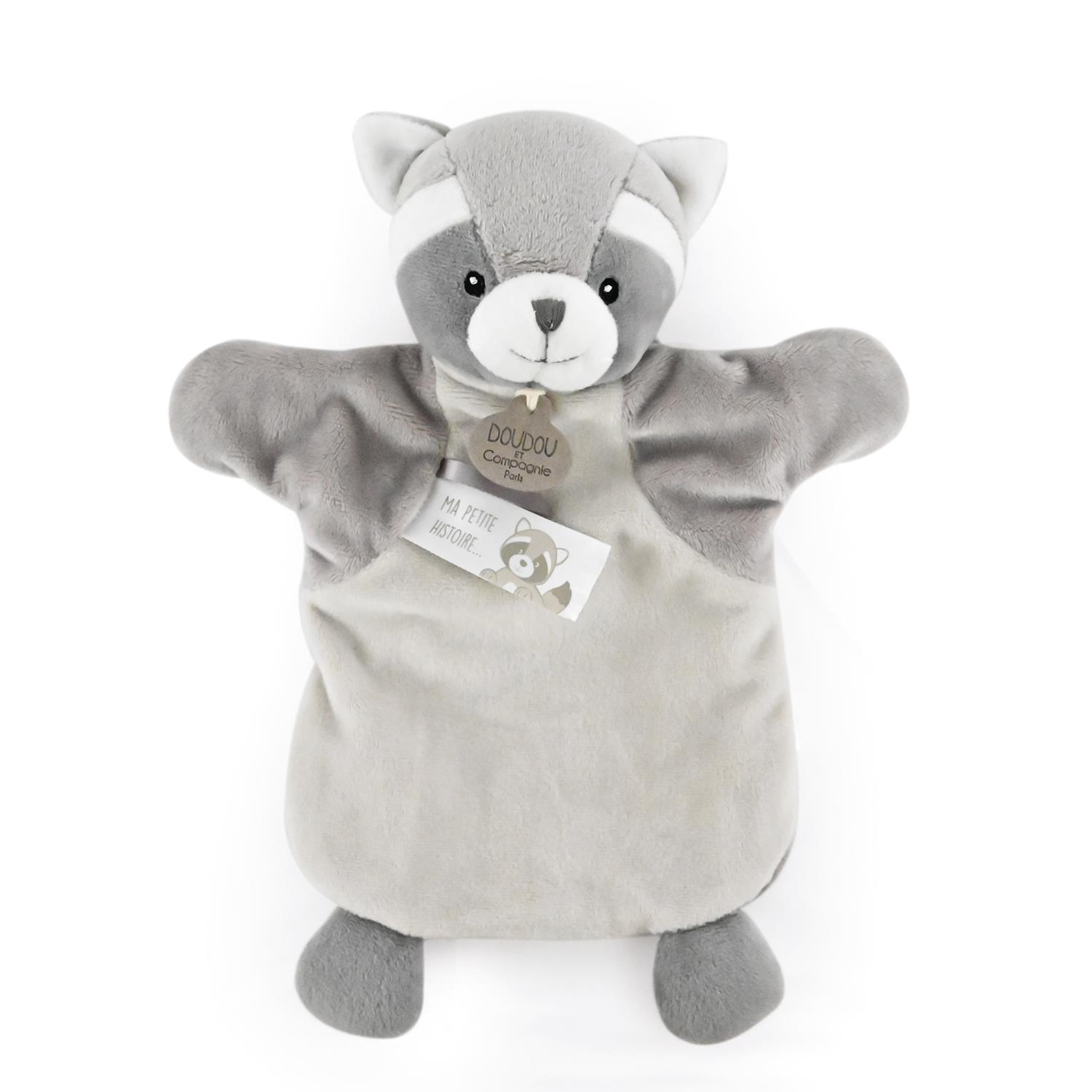 Doudou & Compagnie - Doudou marionnette GRIS Doudou & Compagnie