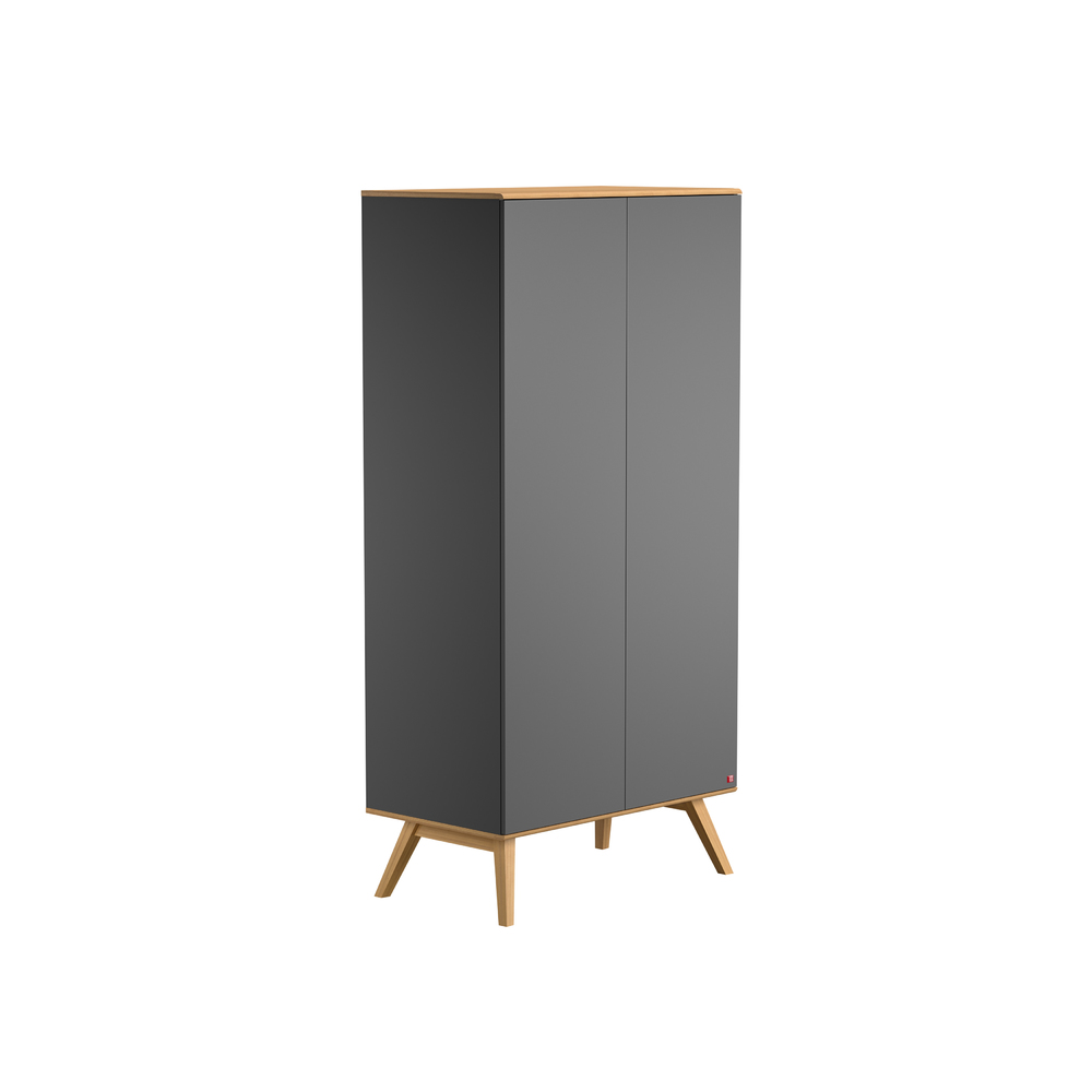 Vox - Armoire 2-portes Nature baby GRIS Vox