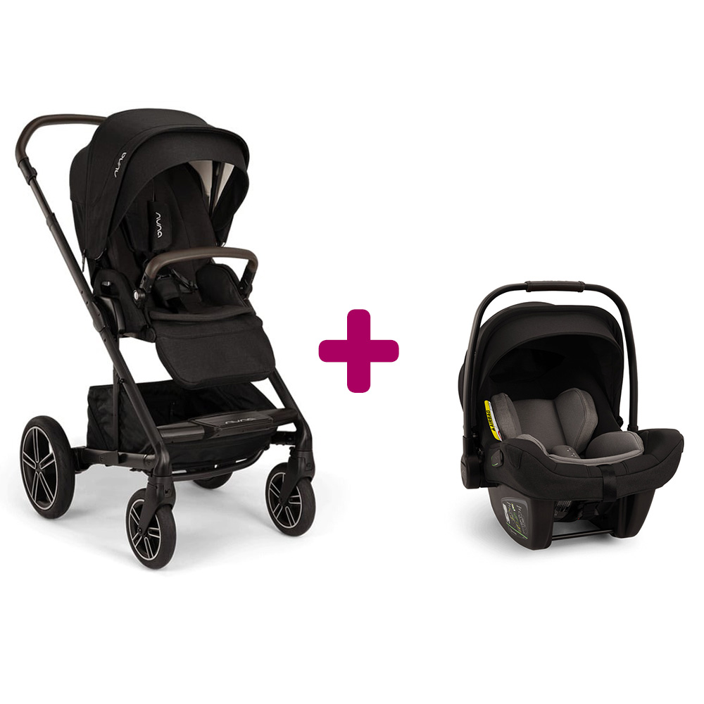 Nuna - Pack Poussette duo Mixx next Caviar + coque Pipa next Caviar  Nuna