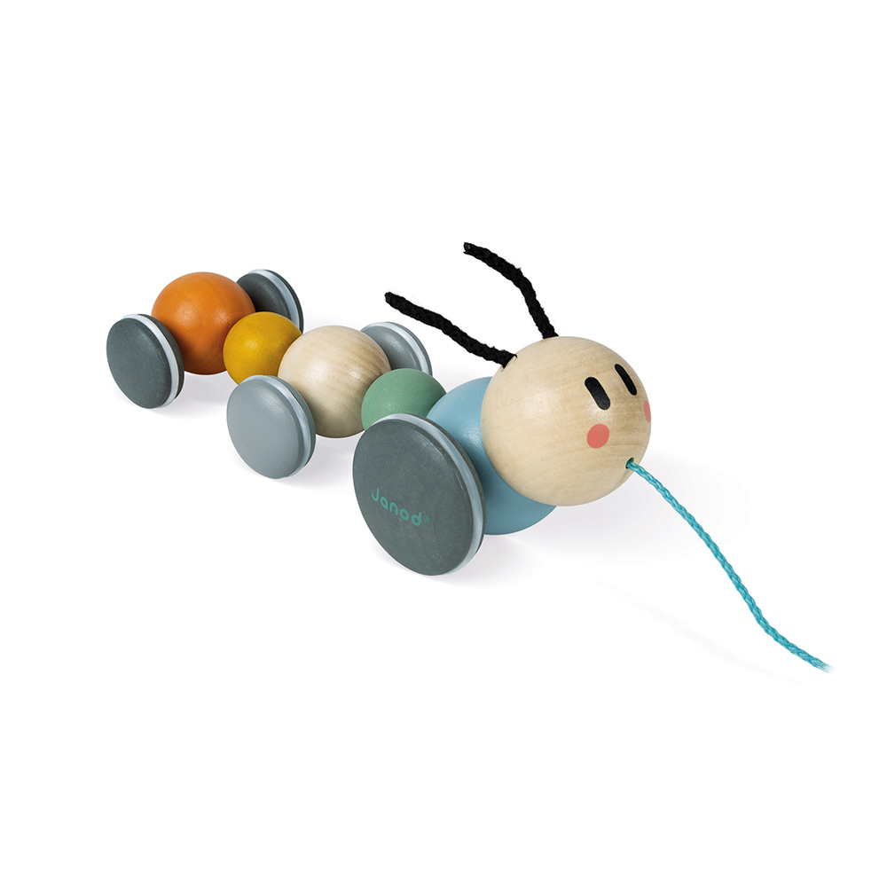 Janod - Chenille à promener Sweet Cocoon MULTICOLORE Janod