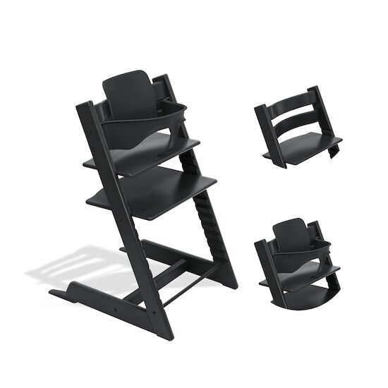 Stokke Pack Chaise haute Tripp Trapp avec Baby Set Noir 