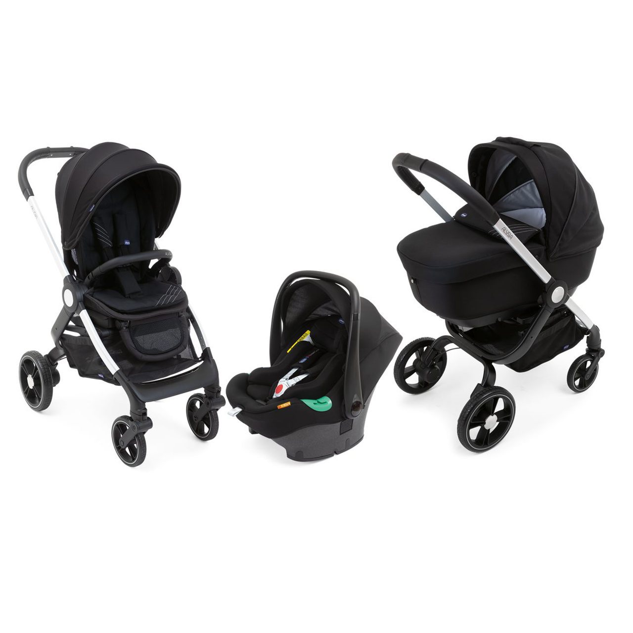 Pack poussette trio Alysia i-Size NOIR Chicco