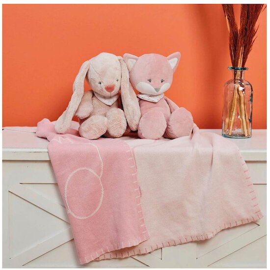 Nattou Mini peluche renard Alice et Pomme Rose  Nattou Mini peluche renard Alice et Pomme Rose
