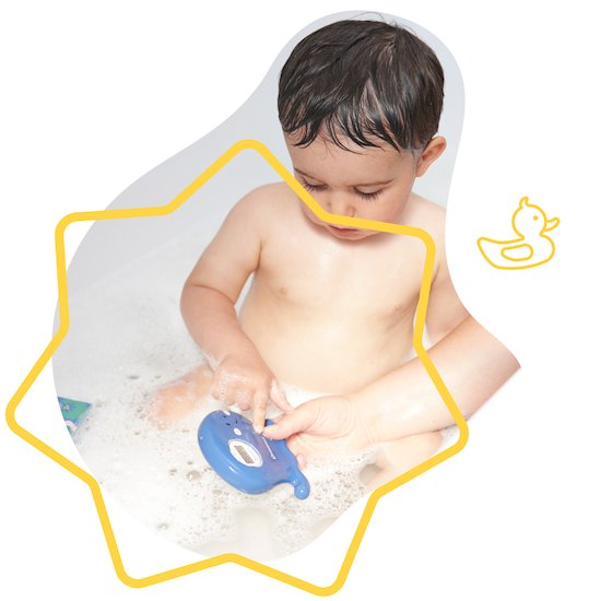 Badabulle Thermomètre de bain digital bleu  Badabulle Thermomètre de bain digital bleu
