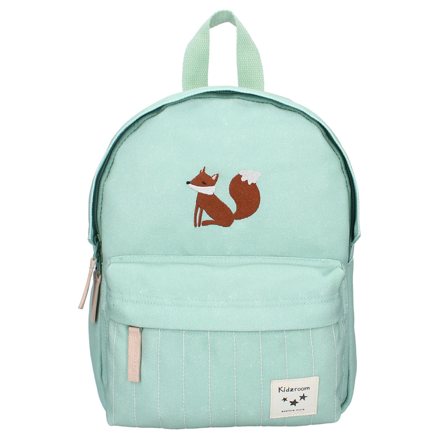 BB & Co - Sac à dos enfant brodé renard VERT BB&Co