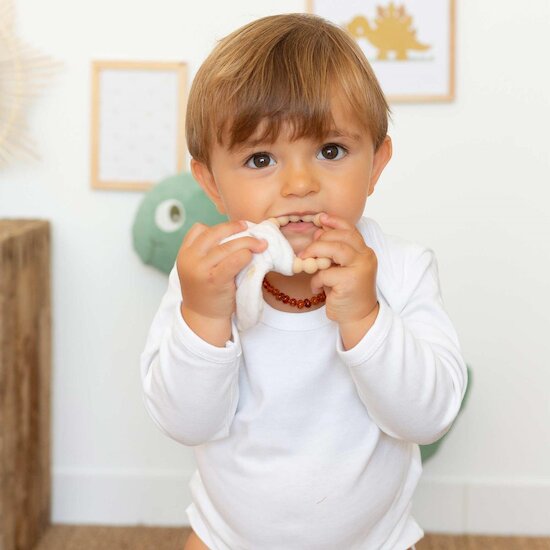 Trois Kilos Sept Anneau de dentition Diplododo Écru 3 mois Trois Kilos Sept Anneau de dentition Diplododo Écru 3 mois