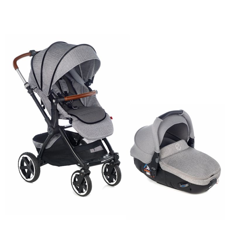 Duo poussette Crosslight avec nacelle Matrix light 2 GRIS Jané