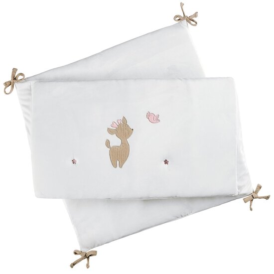 Nattou Tour de Lit Velours Fanfan Blanc 180 cm Nattou Tour de Lit Velours Fanfan Blanc 180 cm