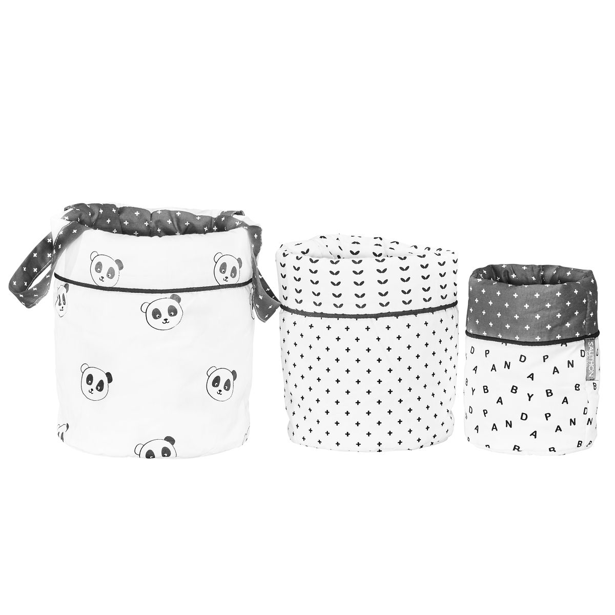 Lot de 3 Panières Gigognes Chao Chao BLANC Sauthon
