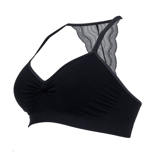 Cache cœur Brassière de grossesse Serenity Noir S