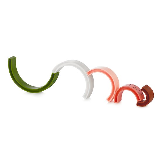 Jané Jouet en silicone empilable arc en ciel Watermelon   Jané Jouet en silicone empilable arc en ciel Watermelon