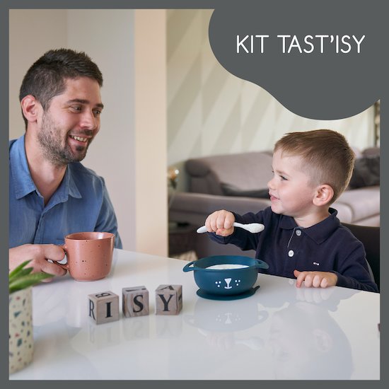 Babymoov Bol + cuillère Tast'Isy Bleu  Babymoov Bol + cuillère Tast'Isy Bleu