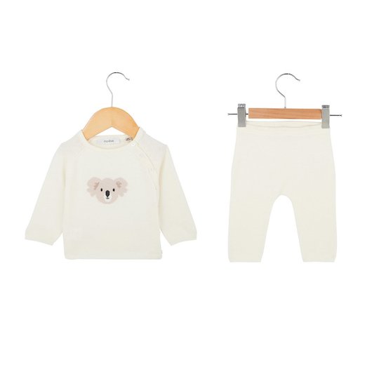 Marèse Ensemble pull + pantalon Petit Koala Écru 