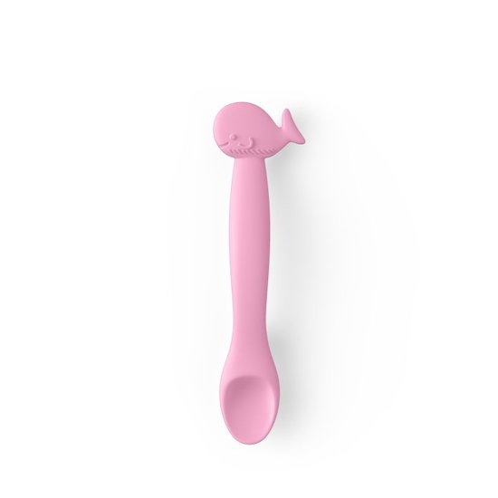 Suavinex Cuillère enfant baleine rose 