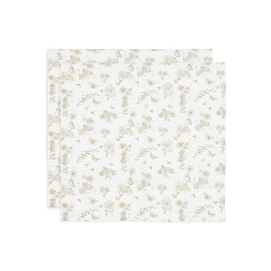 Jollein Lot de 2 langes gaze de coton small dreamy mouse  70x70 cm