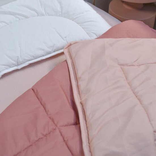 Mon P'tit Dodo Couette Bicolores Blush/AshRoses  Mon P'tit Dodo Couette Bicolores Blush/AshRoses