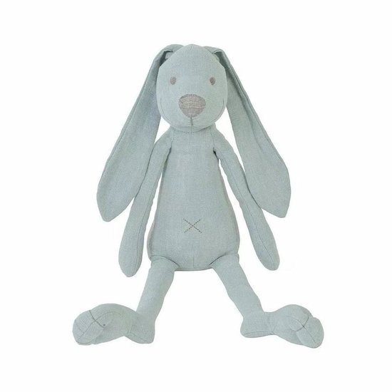 Happy Horse Peluche Lapin Richie en lin Bleu 