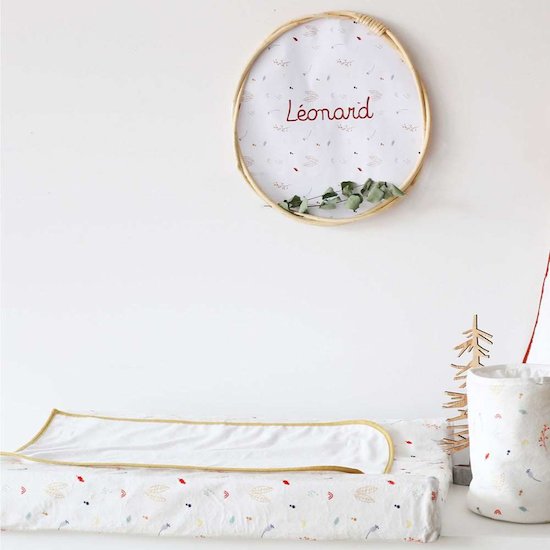 Trois Kilos Sept Matelas à langer avec housse Cache cache en fôret   Trois Kilos Sept Matelas à langer avec housse Cache cache en fôret