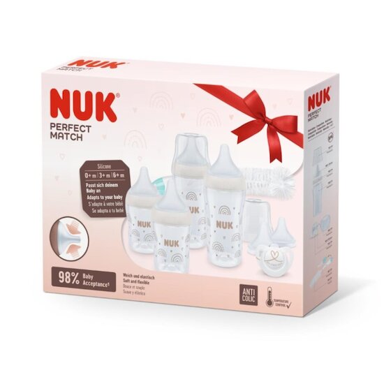 Nuk Coffret naissance biberons Perfect Match Multicolore  Nuk Coffret naissance biberons Perfect Match Multicolore