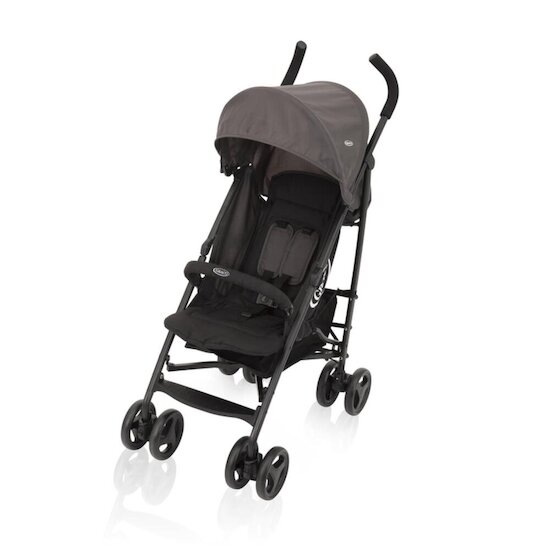 Graco Poussette avec habillage pluie Travelite Black & Grey   Graco Poussette avec habillage pluie Travelite Black & Grey