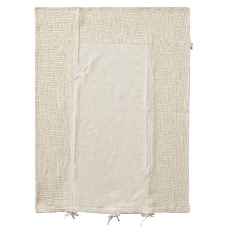 BB & Co - Housse de matelas à langer Mix & Match BEIGE BB&Co