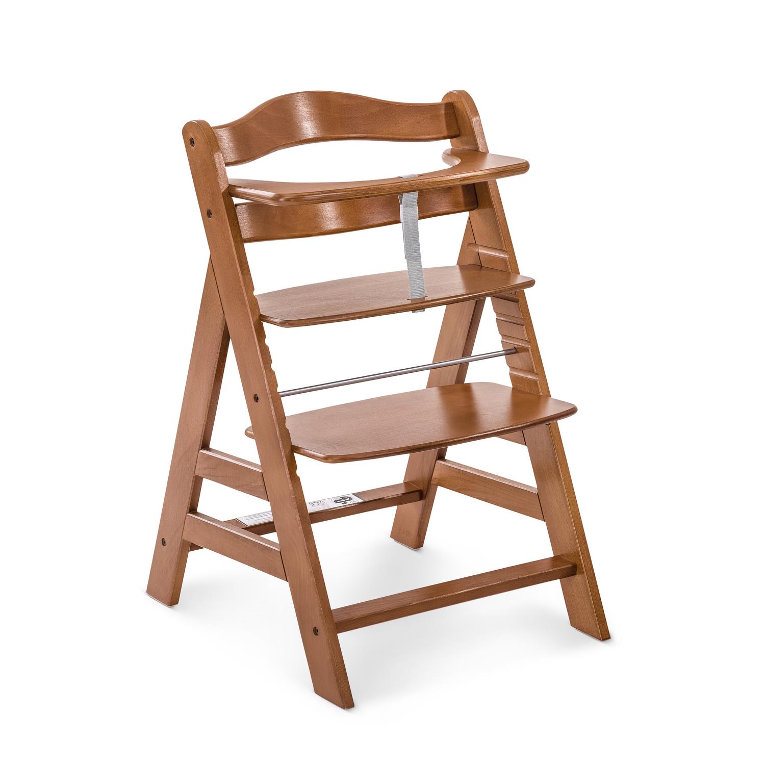 Chaise Haute En Bois Alpha+ MARRON Hauck