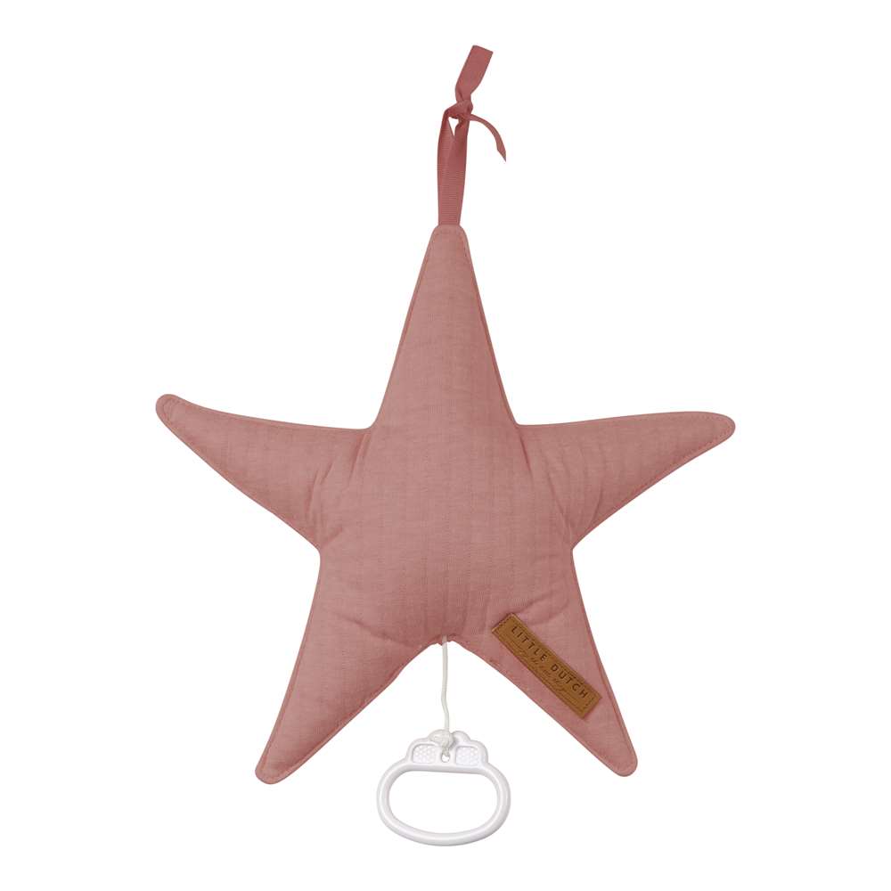 LITTLE DUTCH - Coussin musical étoile ROSE Little Dutch