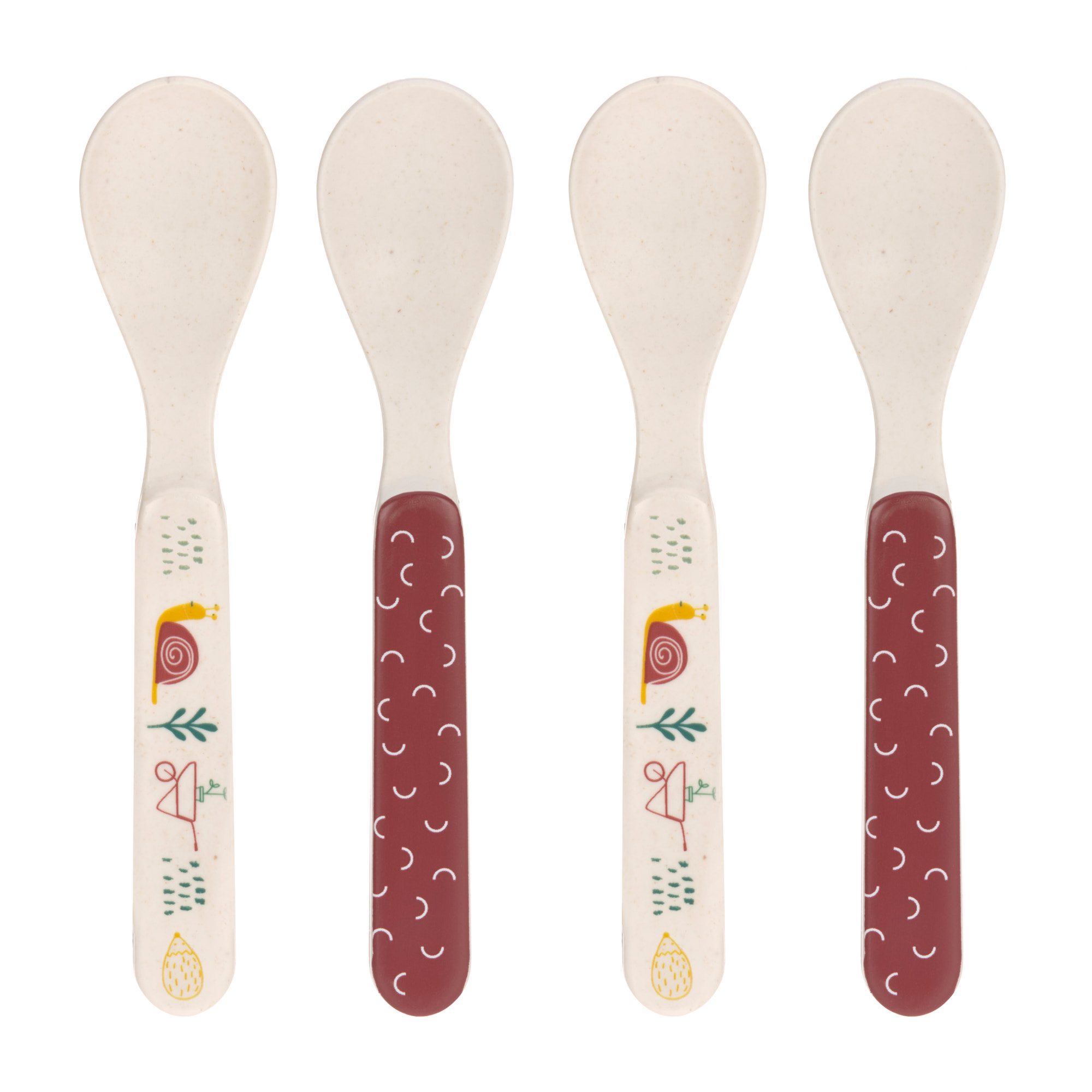 Lot 4 cuillères Garden Explorer filles ROSE Lässig